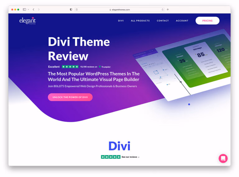 Divi WordPress Theme (Including All Templates)